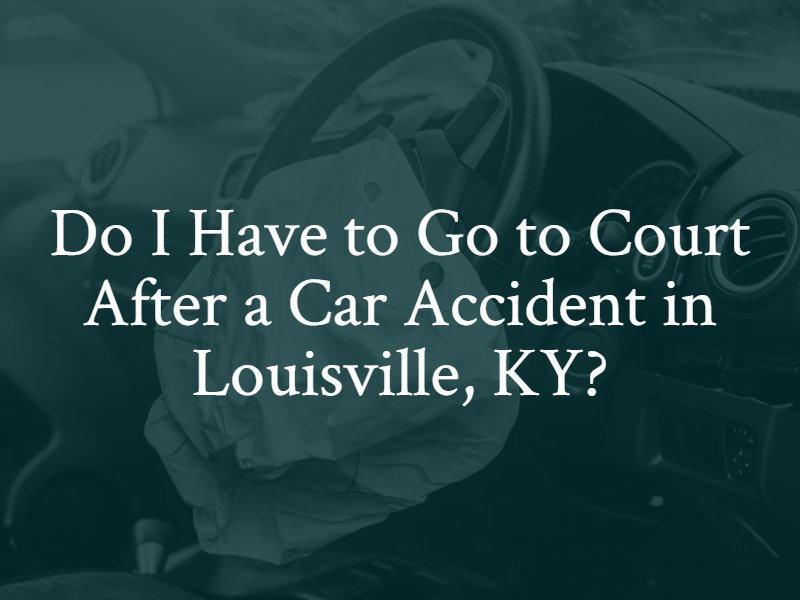 court after auto accident Kentucky